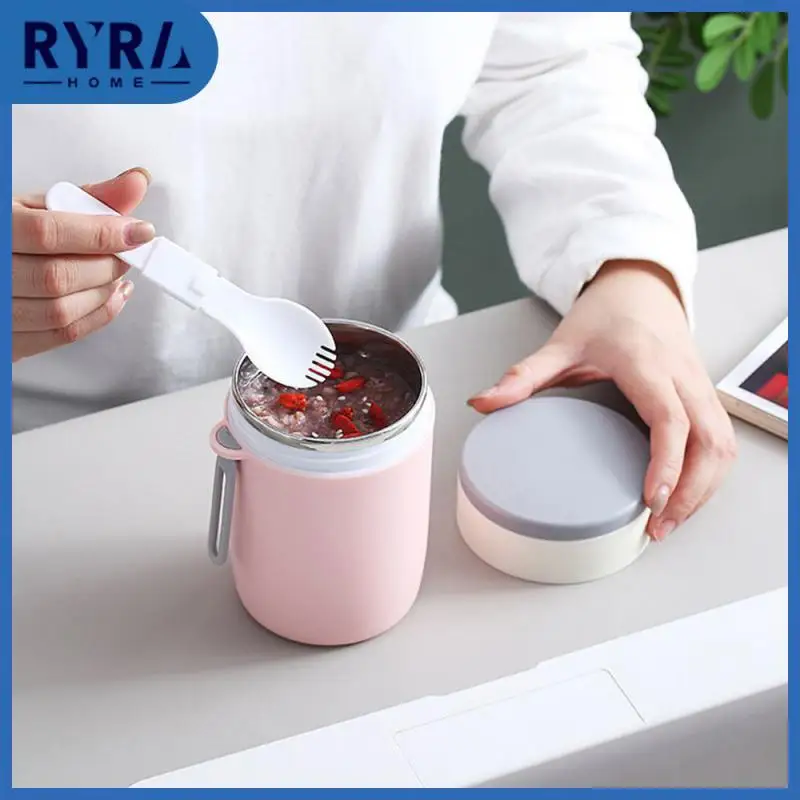 

Stainless Steel Soup Cup Sealed For Freshness Cutlery Set Sealed Without Side Leakage Thermos Pot Thickened Sealing Coffee Mug