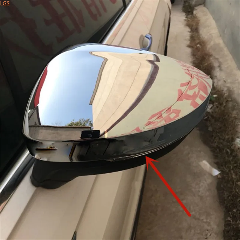 For Volkswagen TAYRON 2019-2021 ABS Chrome rearview mirror decoration cover anti-scratch protection decoration car accessories