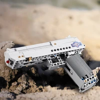 307pcs desert eagle pistol building blocks kit militar pistol gun ww2 city police swat game model bricks toy for boy adult gifts