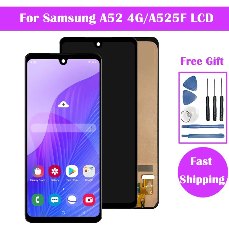 FIRSTORE A525 ЖК-дисплей для Samsung Galaxy A52 4G емкостный сенсорный экран с дигитайзером
