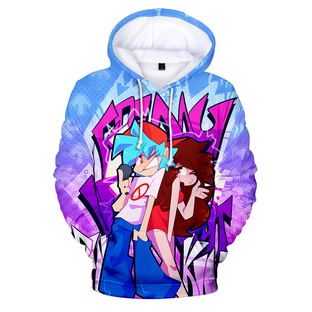 

Trend Anime New Arrival Dropship Hot Men's Hoodie Friday Night Funkin Sweatshirt 3D Print Winter Warm Hoodies Y2K Kawaii Clothes