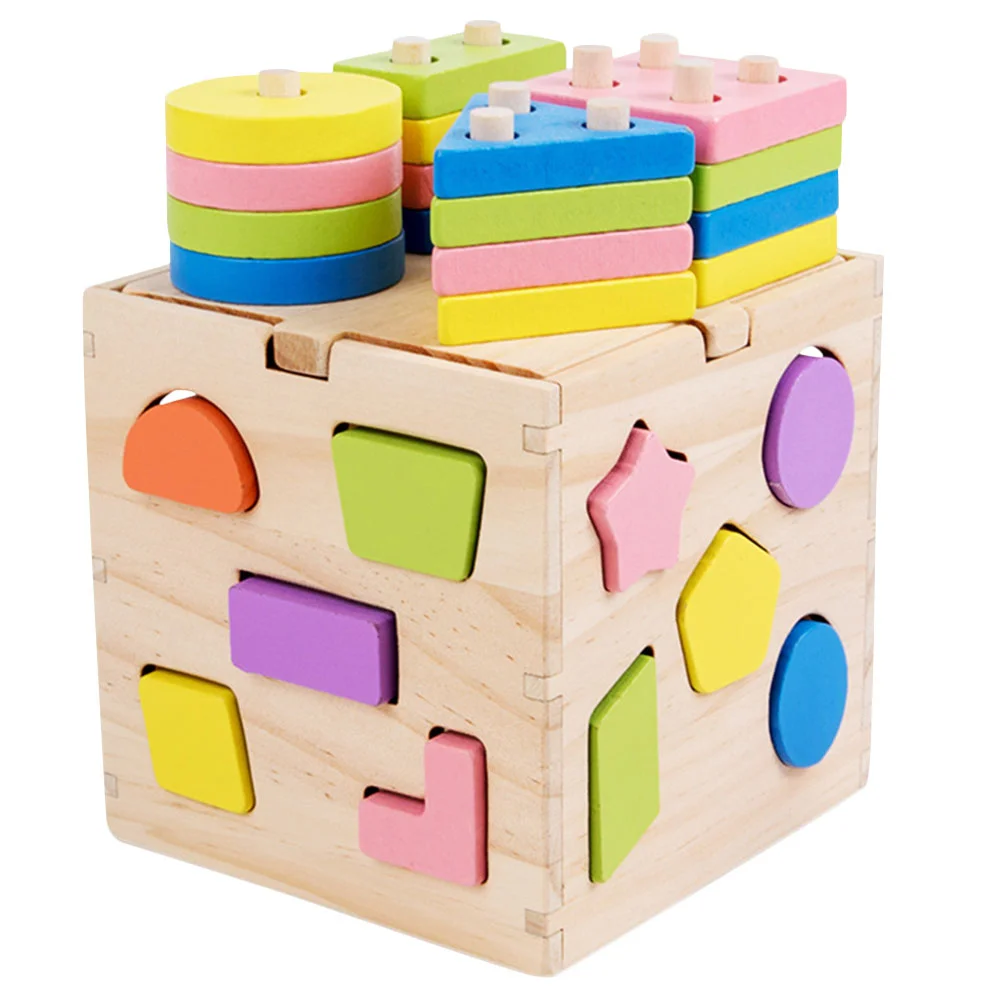 

Toy Toys Wooden Shape Sensory Baby Kids Sorter Stacking Blocks Activity Learning Children Game Sorting Plaything Funny