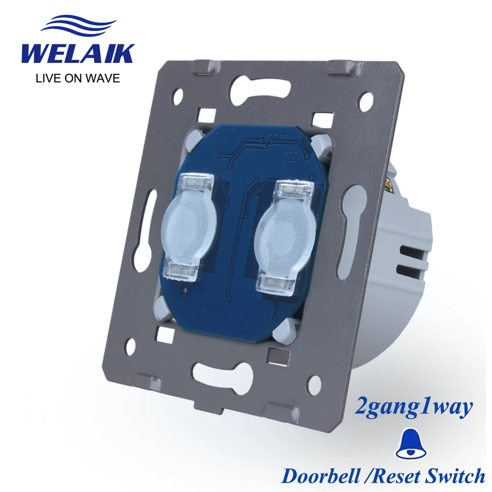 

WELAIK EU 220V сухой контакт сброс дверной звонок настенный сенсорный выключатель запчасти независимая нагрузка 1 комплект 1 направленный цвет