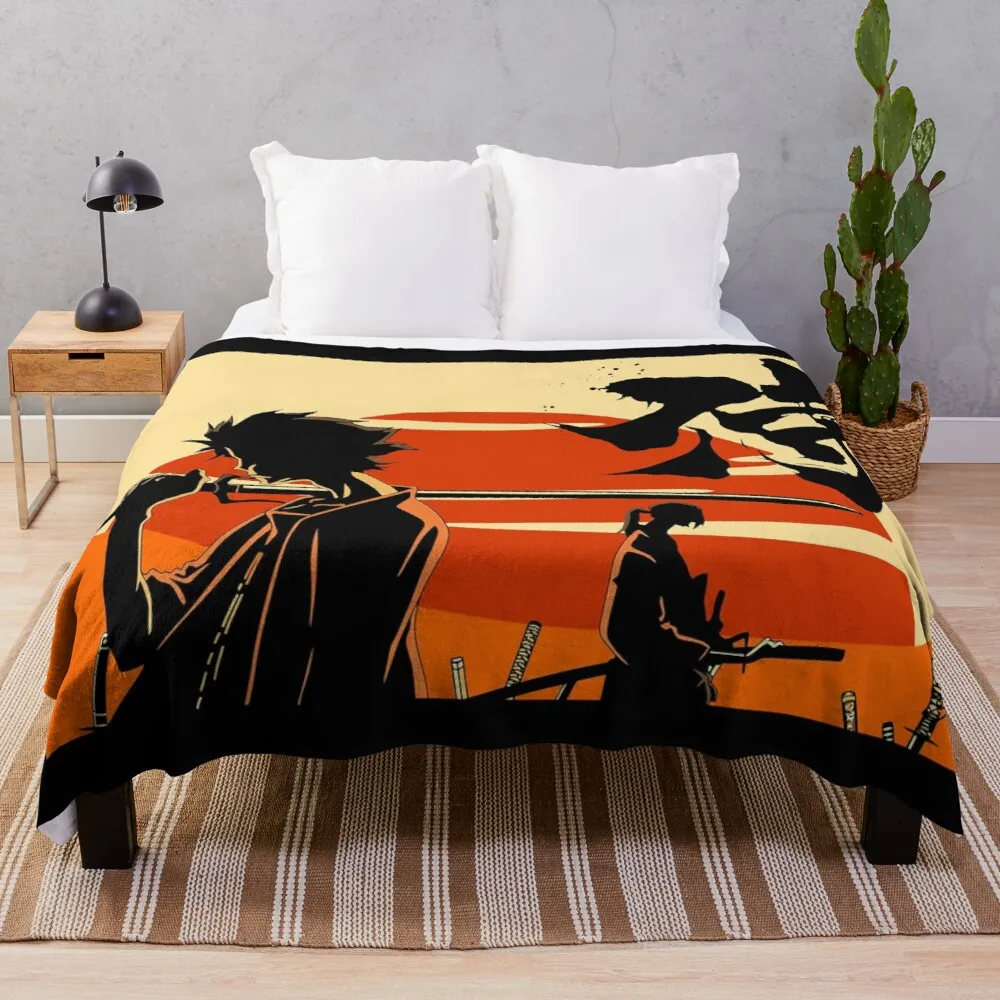 

Sunset Samurai Throw Blanket Sleeping Bag Blanket