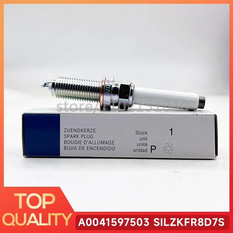 

4pcs A0041597503 0041597503 SILZKFR8D7S Iridium Spark Plug For Mercedes Benz C63 GLK350 CLA45 AMG W176 W212 R350 S204 0041596803