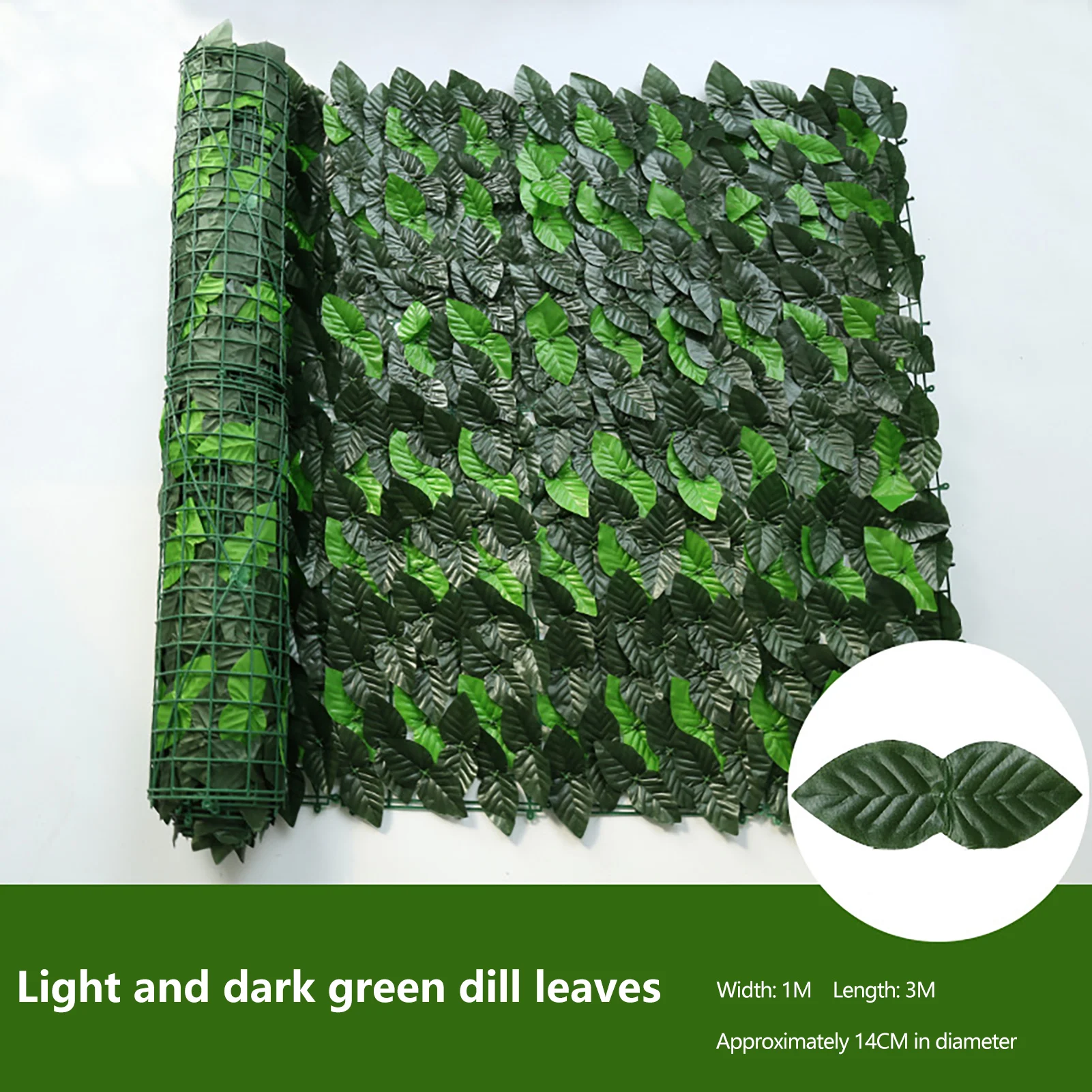 

Искусственные листья 0,5x3 м, забор для уединения, экран, зеленый плющ, забор из листьев, настенное озеленение, сад, балкон, забор