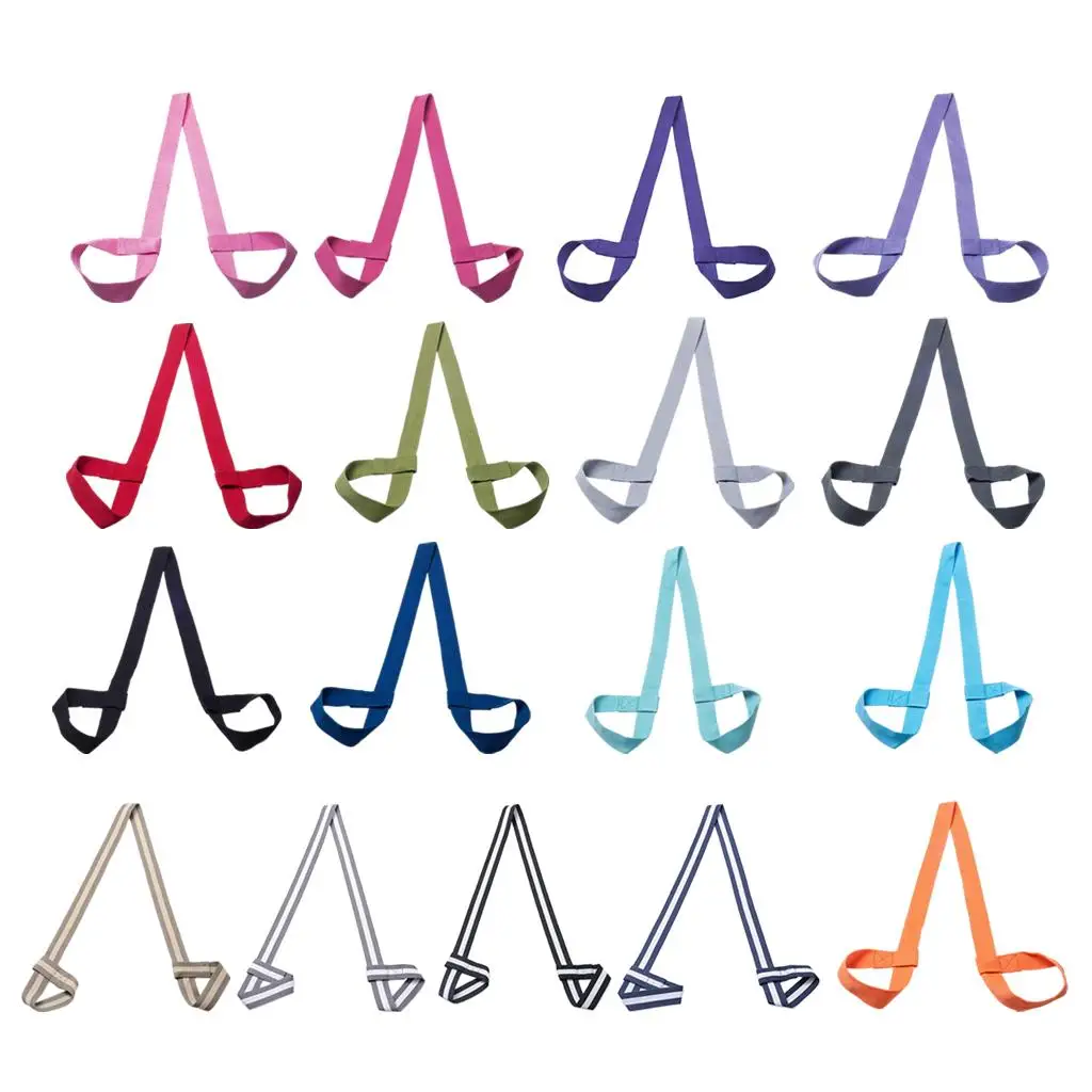 

Хлопковый Многофункциональный ремешок для коврика для йоги регулируется для удержания и переноски коврика, ворс для упражнений