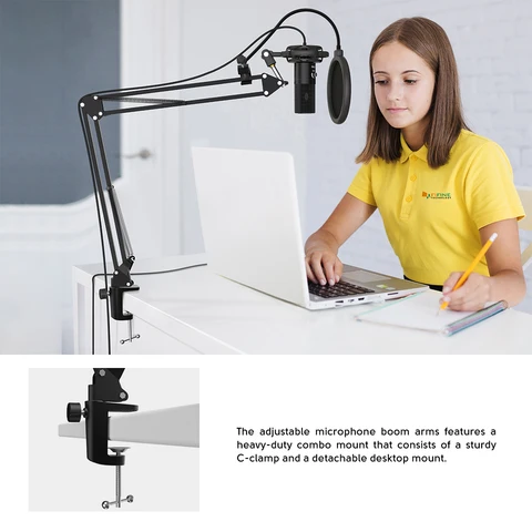 FIFINE USB студийный конденсаторный микрофон Overs-T669