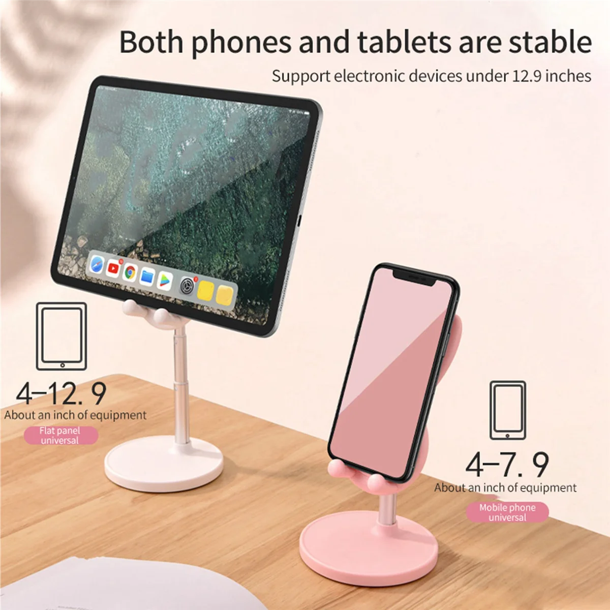 

Mobile Phone Holder Stand Desktop Metal Material for Smart Phone Tablet Laptop Stand,Green