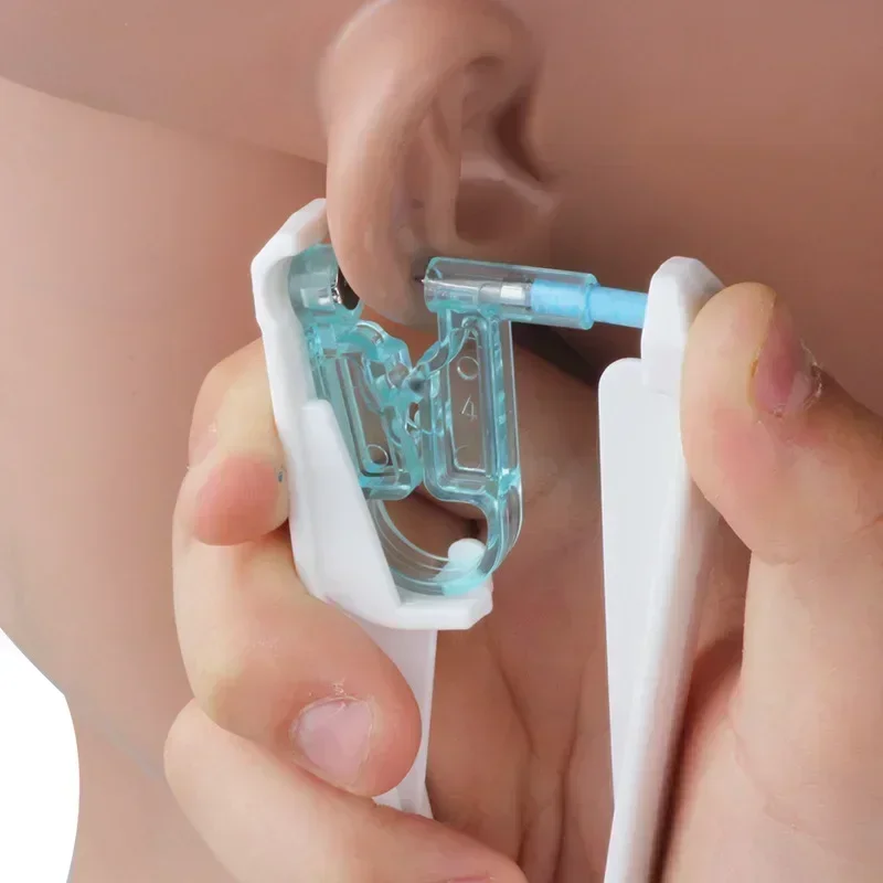 Одноразовые синие наборы пистолетов для пирсинга ушей Asepsis здоровая