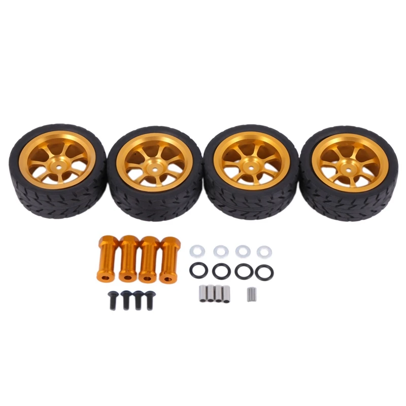 

65mm Alloy Wheel Tire Tyre with Lengthened 12mm Combiner for Wltoys 144001 A959 A949 A969 A959B RC Car Parts