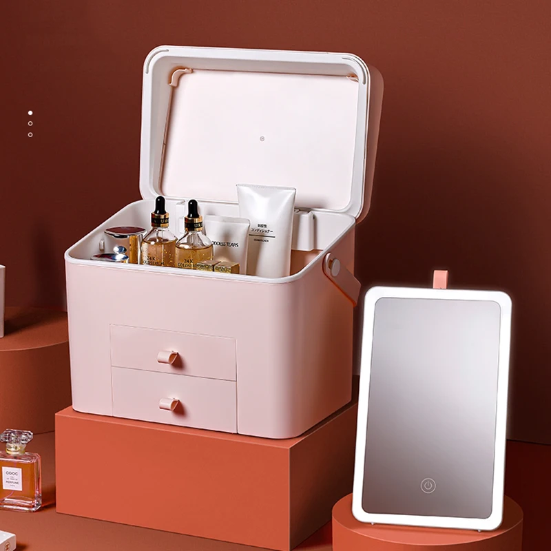 

Light Girls Makeup Mirror Cute Led Creative Korean Makeup Mirror Kawaii Asthetic Dekoracyjne Lustra Home Design Accessories