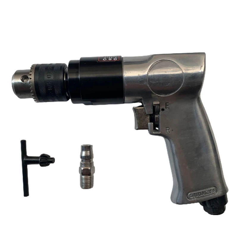 

Heavy Duty 3/8 Pneumatic Tool 1Set Positive Negative Air Drill Pneumatic Gun Drill Type for Sanding Sawing Grinding R7UA