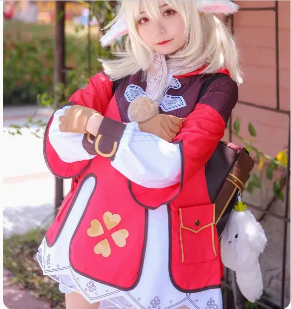 Аниме игра Genshin Impact cos одежда Wendi Keqing Keli рюкзак милый Luoli косплей для женщин