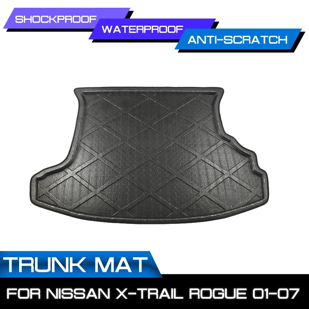 

Car Floor Mat Carpet For Nissan X-Trail Rogue 2001 2002 2003 2004 2005 2006 2007 Rear Trunk Anti-mud Cover