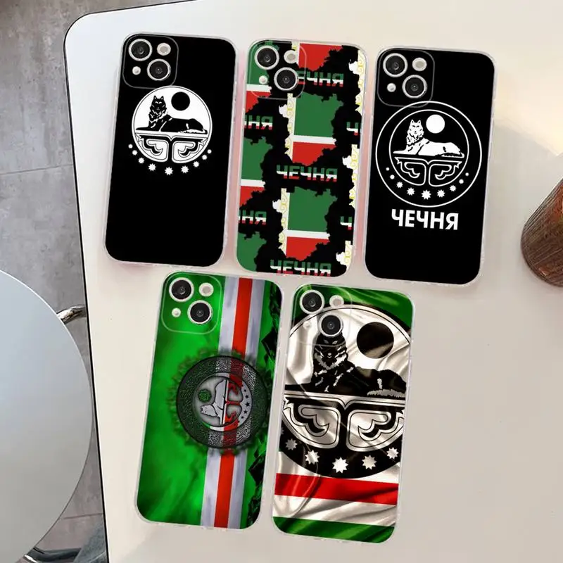 

Chechen Coat Of Arms Phone Case For iPhone 14 11 12 13 Mini Pro XS Max Cover 6 7 8 Plus X XR SE 2020 Funda Shell