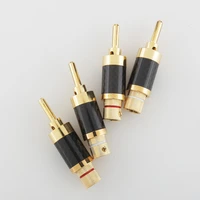 audio vb430g hifi gold plated carbon fiber speaker cable wire banana plug connector 7mm