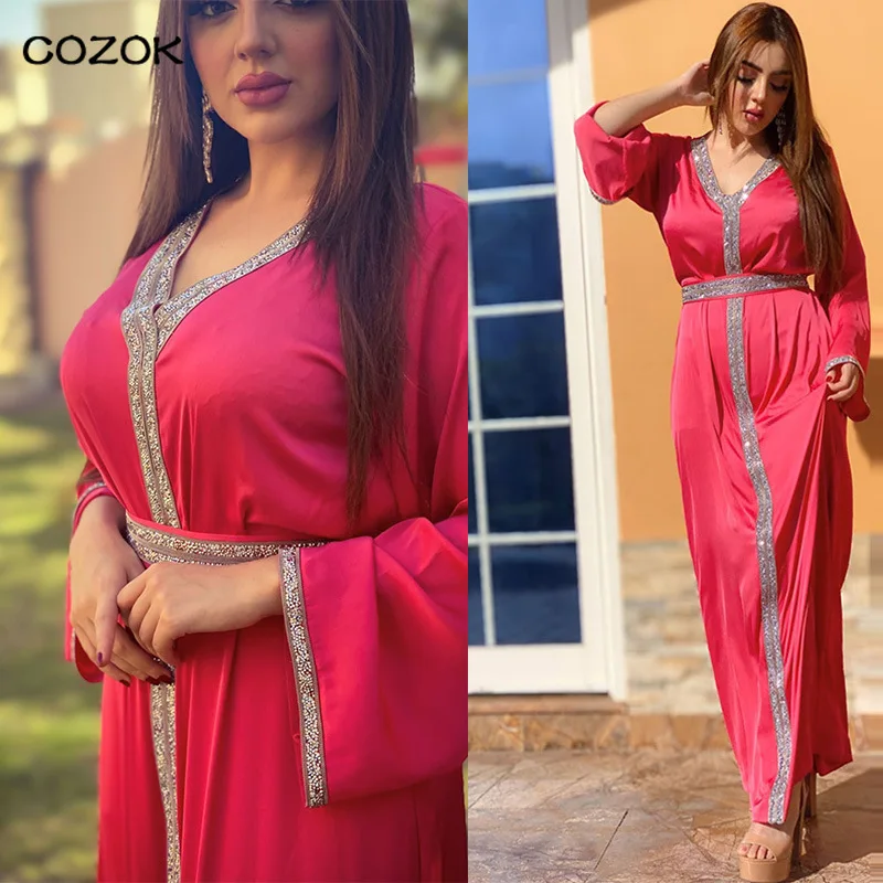 

Модный мусульманский хиджаб для женщин Eid Mubarak 2021 Дубай Jalabiya Ближний Восток Турция марокканский кафтан Арабская Исламская одежда