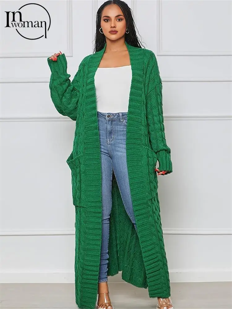 

Inwoman Fall Solid Knit Cardigans Sweaters Fall Outfit For Women 2022 Long Sleeve Open Stitch Jacket Female Fashion Cardigans