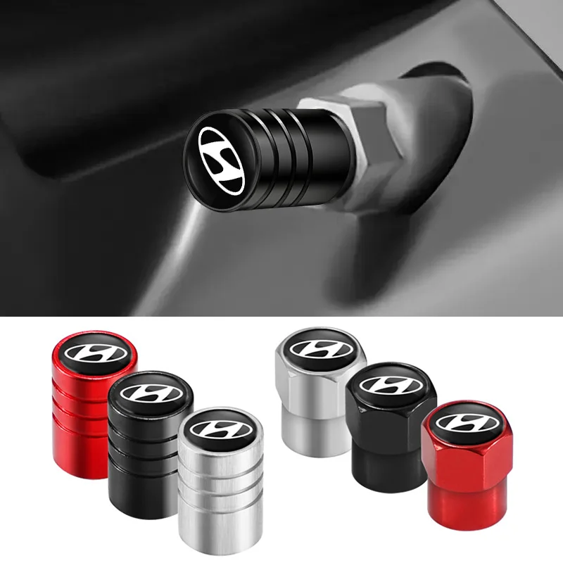 4 шт. крышка воздушного штока клапана для колес двойные чехлы Hyundai I30 I20 I10 Venue Veloster