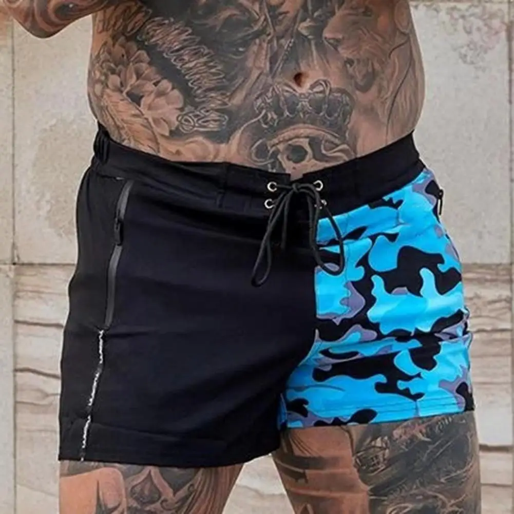 Мужские летние пляжные шорты с поясом на резинке