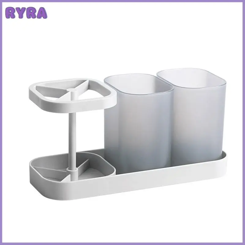 

Multipurpose Toothbrush Cup Set Mouthwash Cup Household Soap Storage No Punching Mouthwash Toothbrush Cup Suit Storage Holder