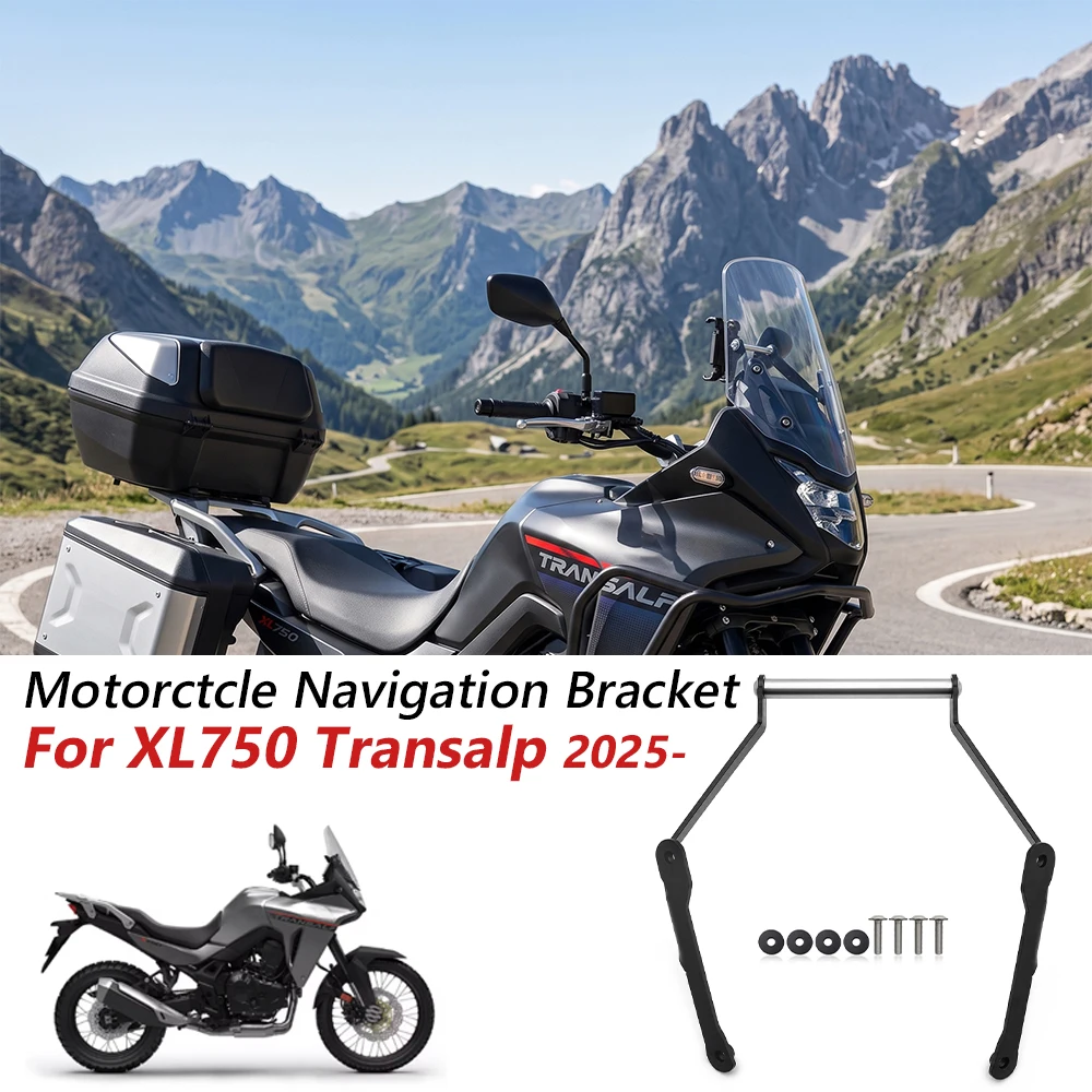 Фото Кронштейн для навигатора на мотоцикл Honda XL750 XL 750 Transalp 2025 2026, крепление на портальную раму, держатель GPS, аксессуары №1