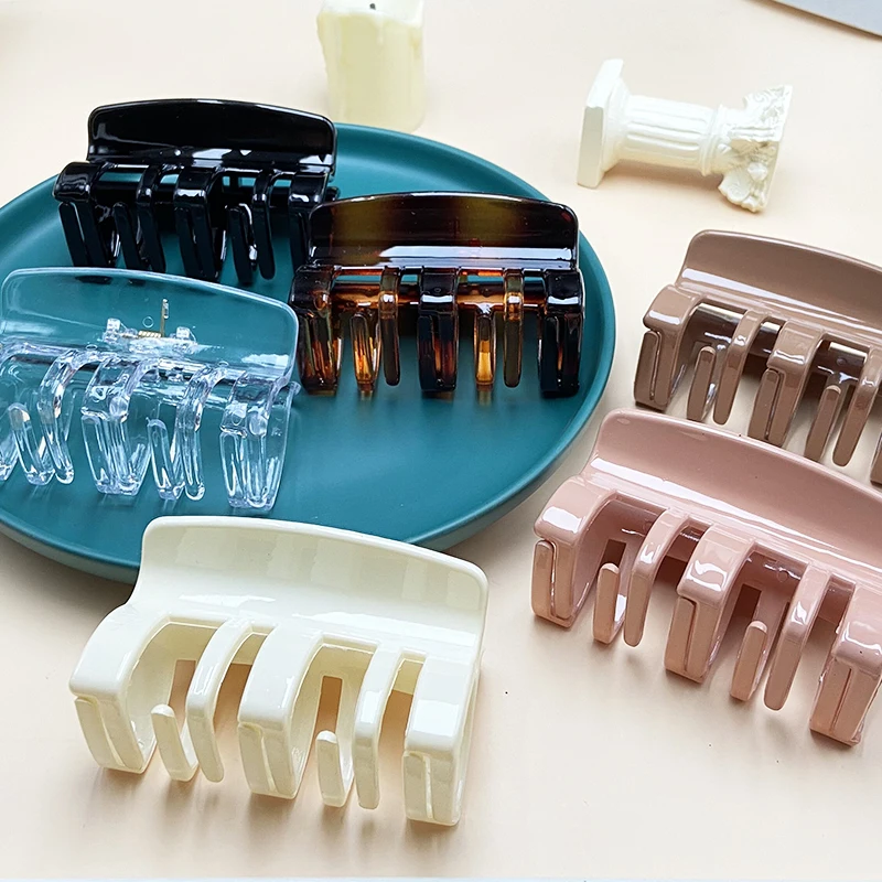 

Korean Hair Clips Women Claw Clip Elegant Solid Color Acrylic Hair Clip Hair Claw Girls Hairclip Hair Barrettes Hair Accessories
