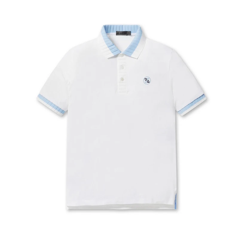 

Мужская рубашка-поло с коротким рукавом, с воротником и манжетами