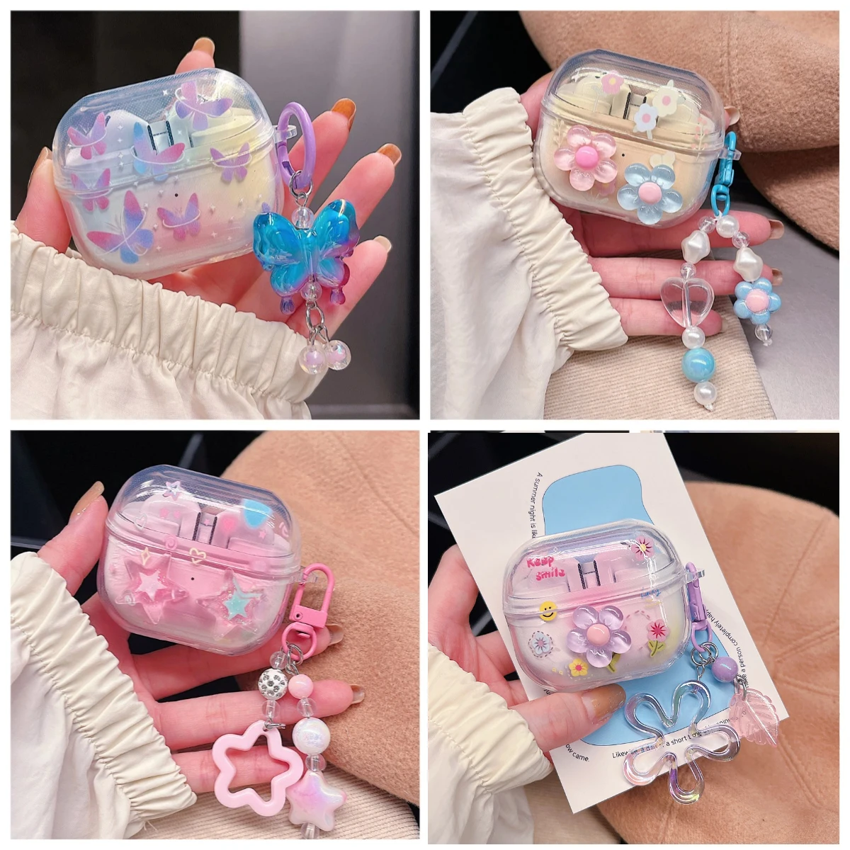 Силиконовый прозрачный чехол для наушников Samsung Galaxy Buds 3/buds3pro