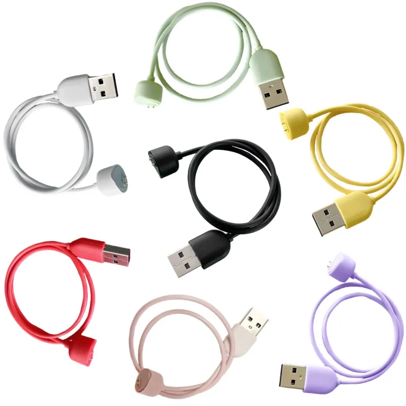 

7 Colors USB Charger For Xiaomi Mi Band 7 6 Smart Watch Wristband Accessories Charging Cable Wire For Xiaomi Mi Band 5 6 Adapter