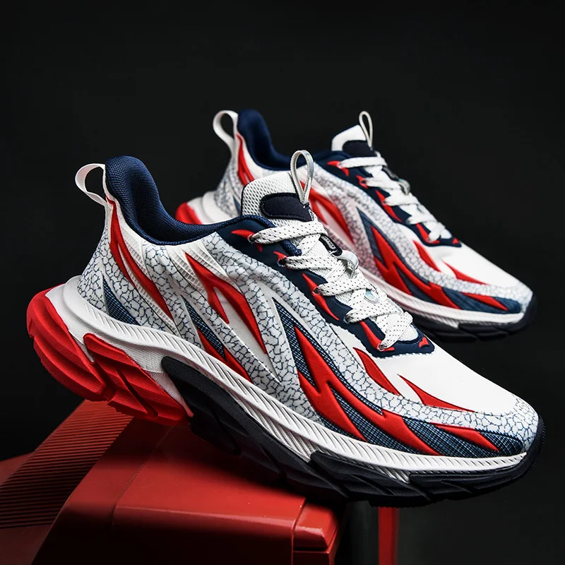 Brand Men's Breathable Running Shoes Jogging Sneakers Training Lightweight Mesh Sports Shoes Chunky Sneakers Plus Size 39-46