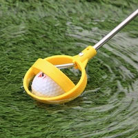 golf ball pick up tools telescopic golf ball retriever retracted golf pick up automatic locking scoop picker golf ball catcher
