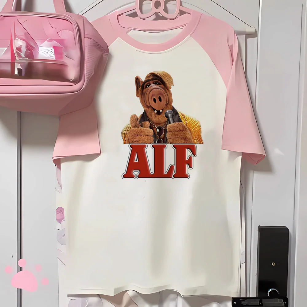 Топ Alf Alien женский модный удобный топ для девушек с графическим аниме рисунком