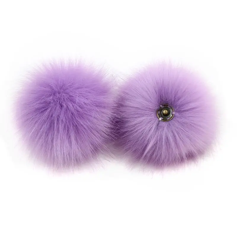 Искусственный пушистый шар с помпоном разноцветный искусственный и ремесленный