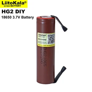 Liitokala 100% New HG2 18650 3000mAh battery 18650HG2 3.6V discharge 20A, dedicated For hg2 batteries + DIY Nickel