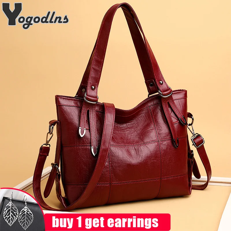 

Women Retro Messenger Shopper Tote Female Top-handle Bag Girls Shoulder Bags PU Leather Handbags for Lady Crossbody Bag