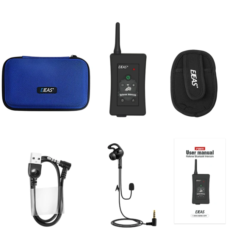 

EJEAS sports event special real-time call Football referee full duplex Bluetooth 4-person professional walkie-talkie FBIM