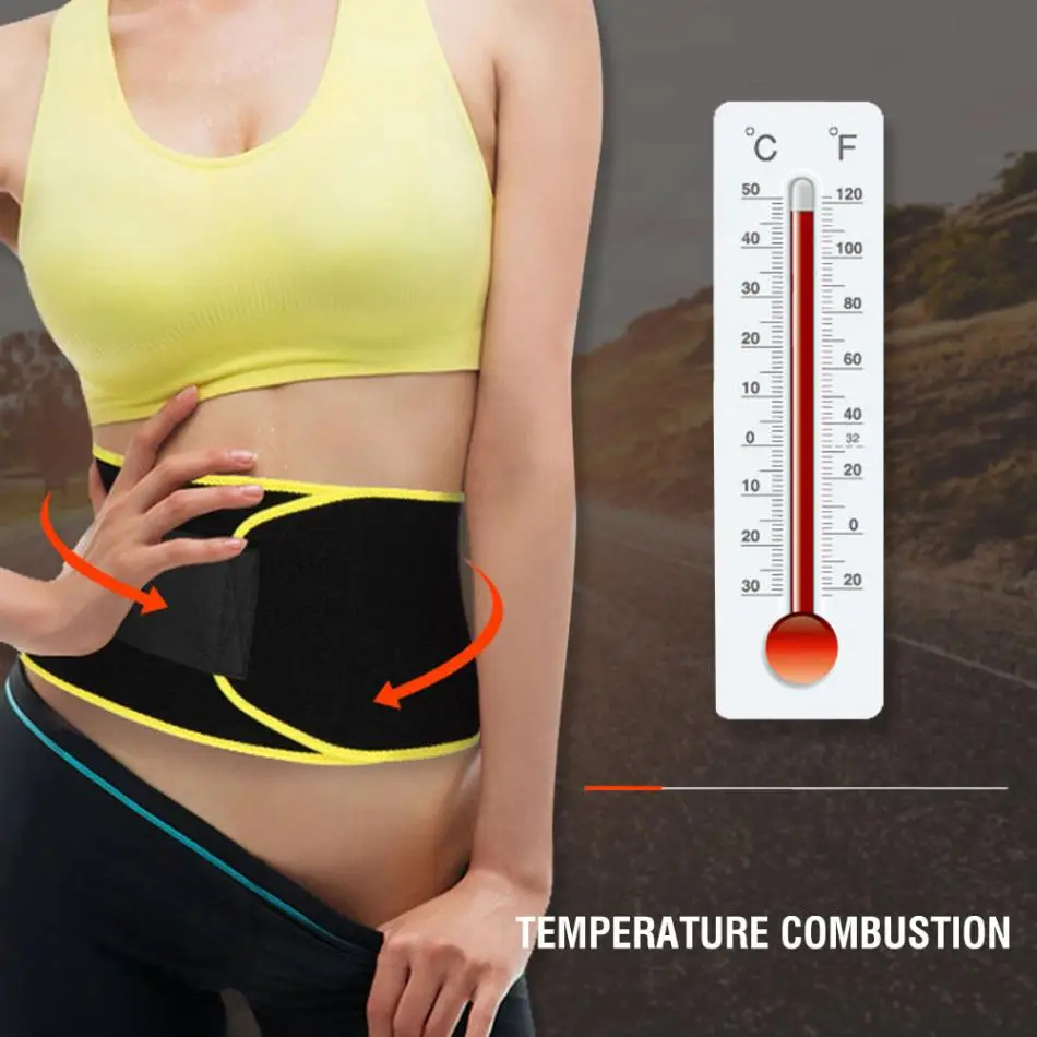 

4Color Waist Trainer Women Slimming Fitness Body Shaper Tummy Wrap Waist Trimmer Belt Waist Protect Trainer Brace Support Sports