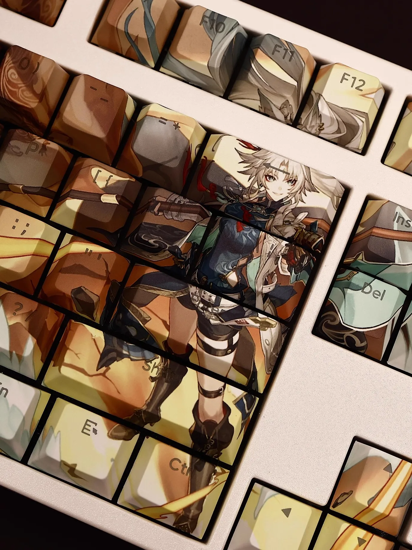 Колпачки для клавиш с подсветкой Honkai Star Rail Feixiao 108 клавиш/комплект