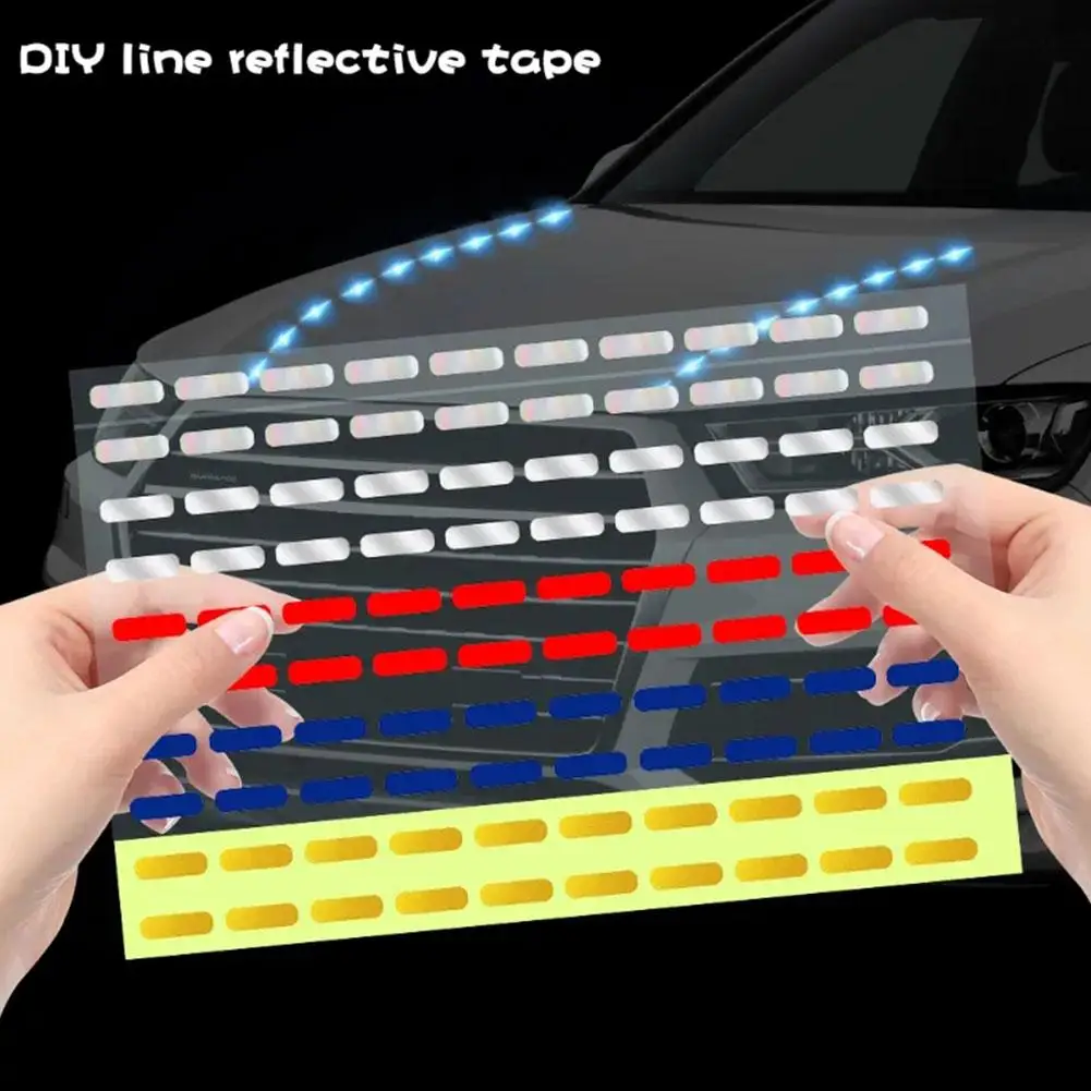 

Автомобильные светоотражающие наклейки «сделай сам», автомобильные мотоциклы, колесо, ночная безопасность, 2023 дюйма, новая ленточная полоса, светоотражающие декоративные наклейки G1J2