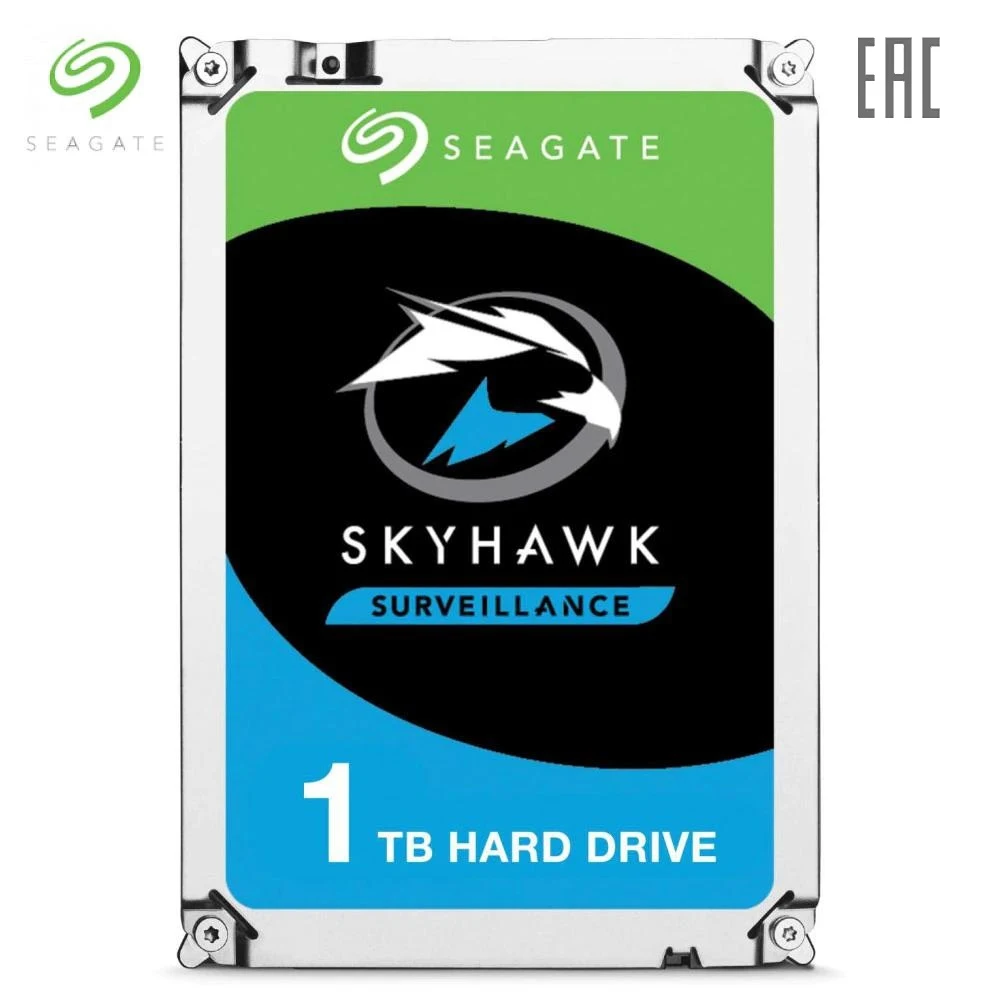 Жесткий диск для систем видеонаблюдения Seagate SkyHawk ST1000VX005 1TB 3.5" SATA 6Gb/s 64Mb 5900rpm