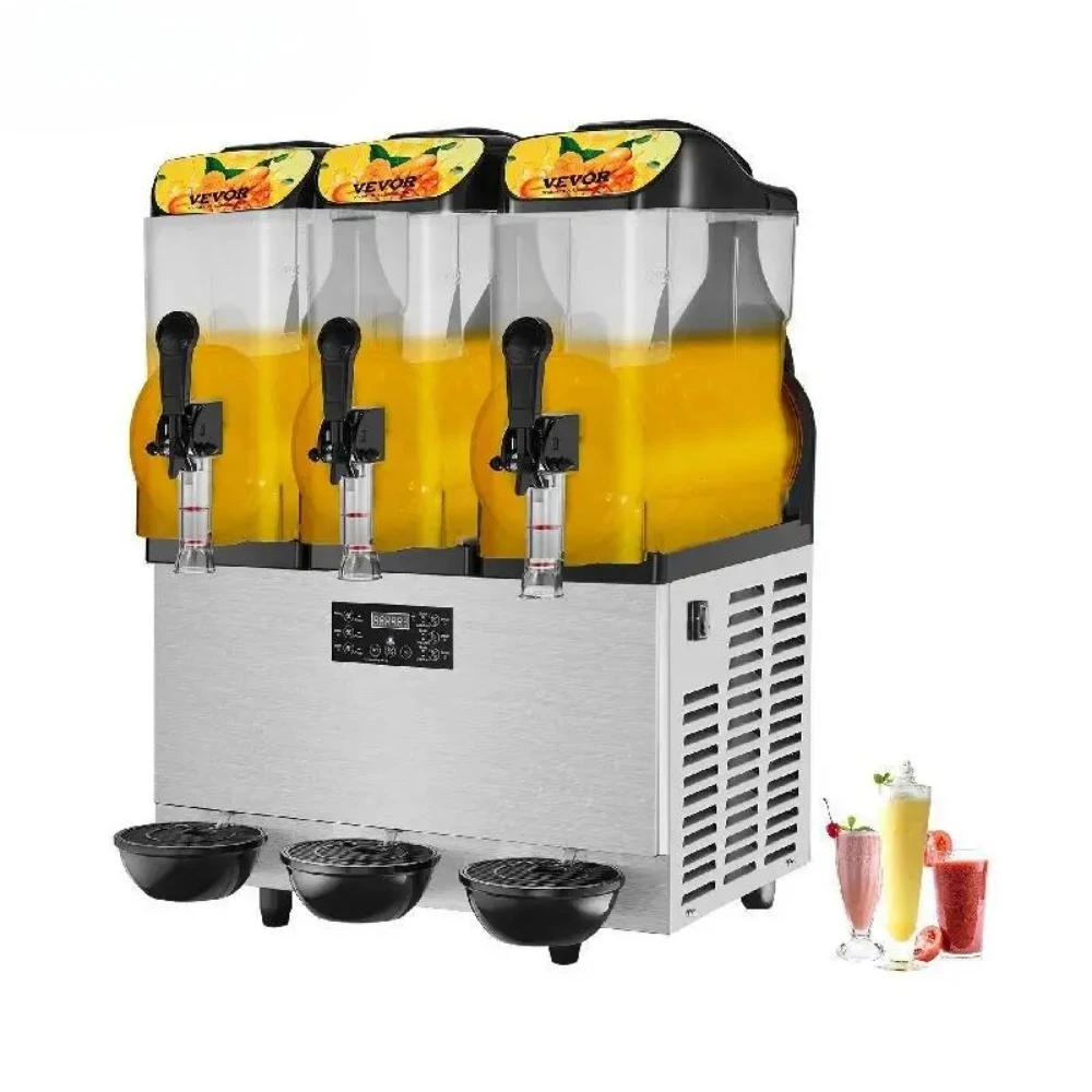 VEVOR 36 л 3 резервуара электрическая машина для гранировки слякоти диспенсер сока