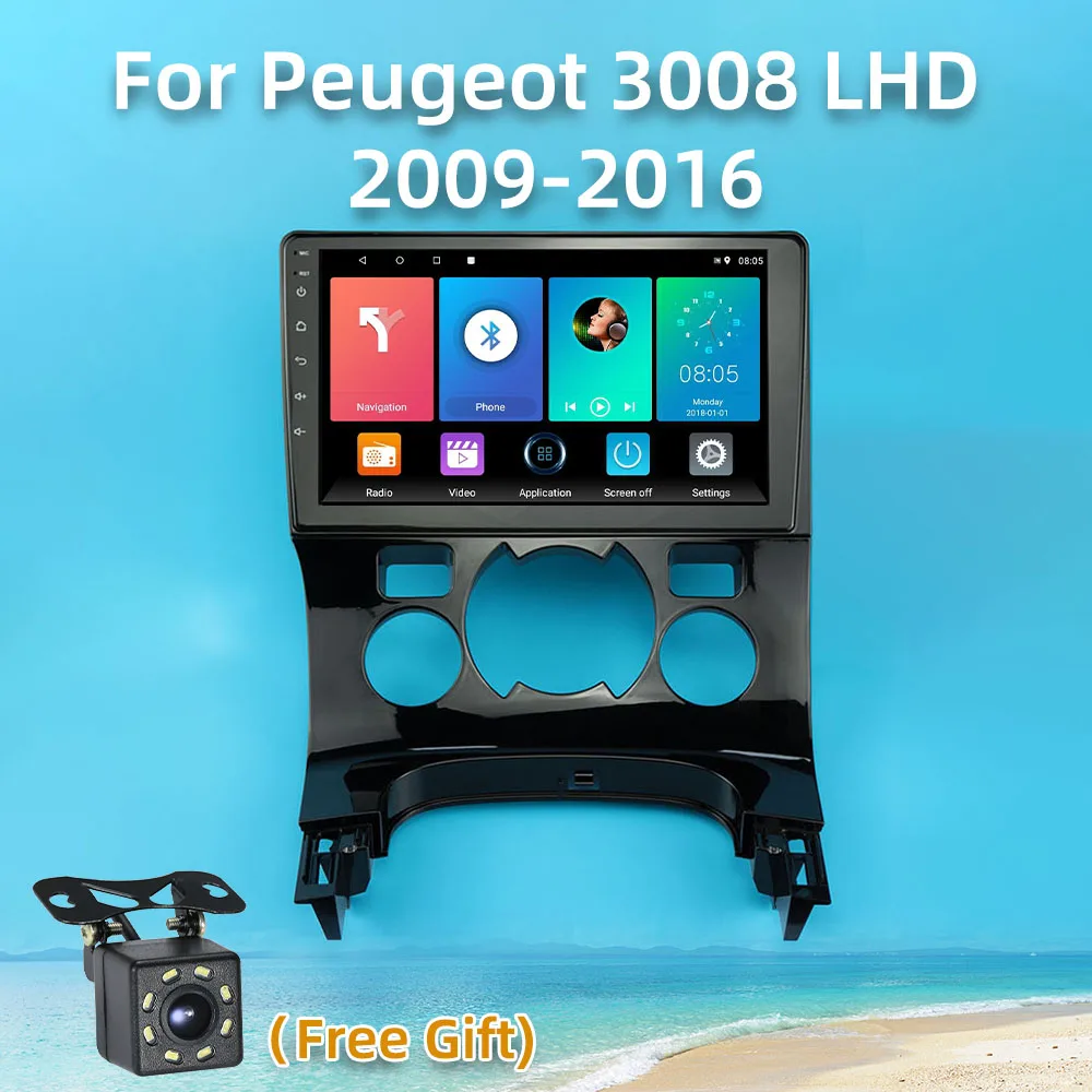 

500Miles 2 Din Android Car Stereo Radio for Peugeot 3008 LHD 2009-2016 Car Multimedia Player GPS Navigation Head Unit Autoradio