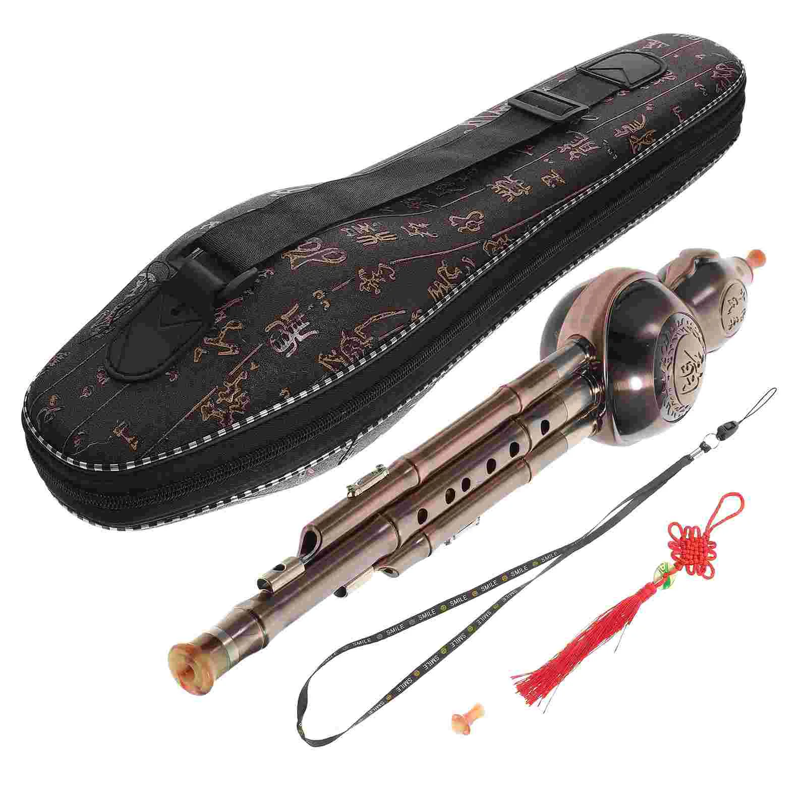 Музыкальные инструменты трехцветная тыква шелковая китайская флейта с тыквой