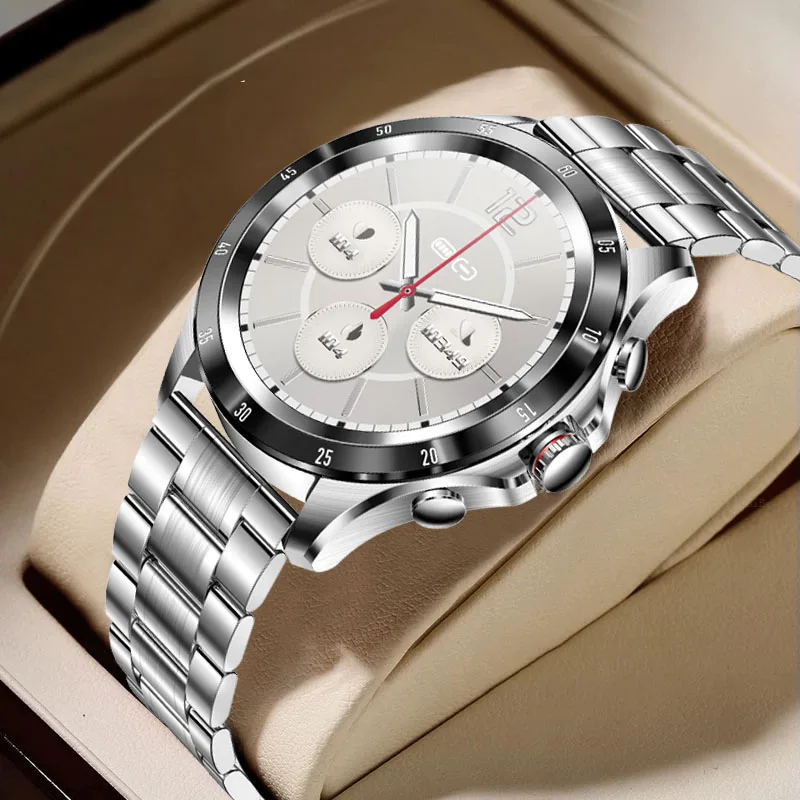 

2022 Bluetooth Call Smartwatch Men 360*360 HD Screen Full Touch Sport Fitness Tracker IP68 Waterproof men Smart Watch For Huawei