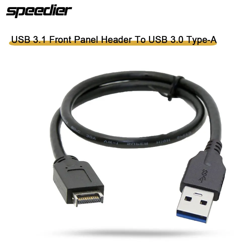 

50 см кабели для настольных материнских плат USB 3,1, передняя панель, разъем для USB 3.0 Type-A Male, Удлинительный кабель для передачи данных