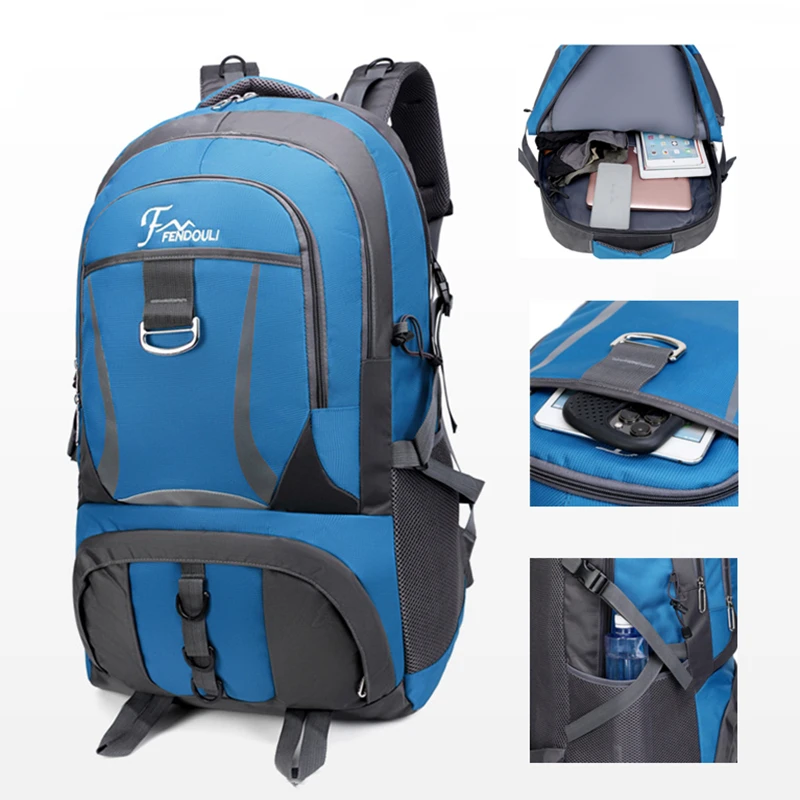 

Unisex Outdoor Backpack Camping Hiking Backpack Waterproof Travel Sports Bag Trekking Rucksack School Bag For Male Women Female