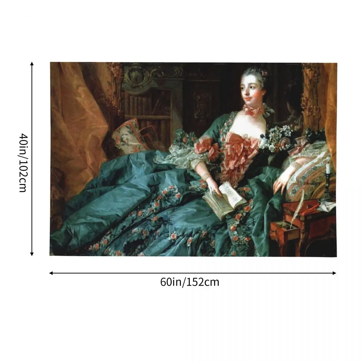 Madame de Pompadour by Boucher Francois Гобелен Украшение Настенные украшения для вашей спальни