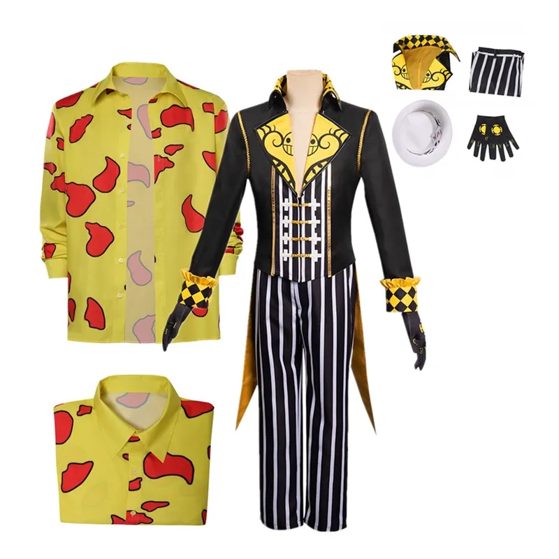 

Trafalgar D Water Law Cosplay Costume Anime ONE PIECE Outfits Halloween Carnival Suit